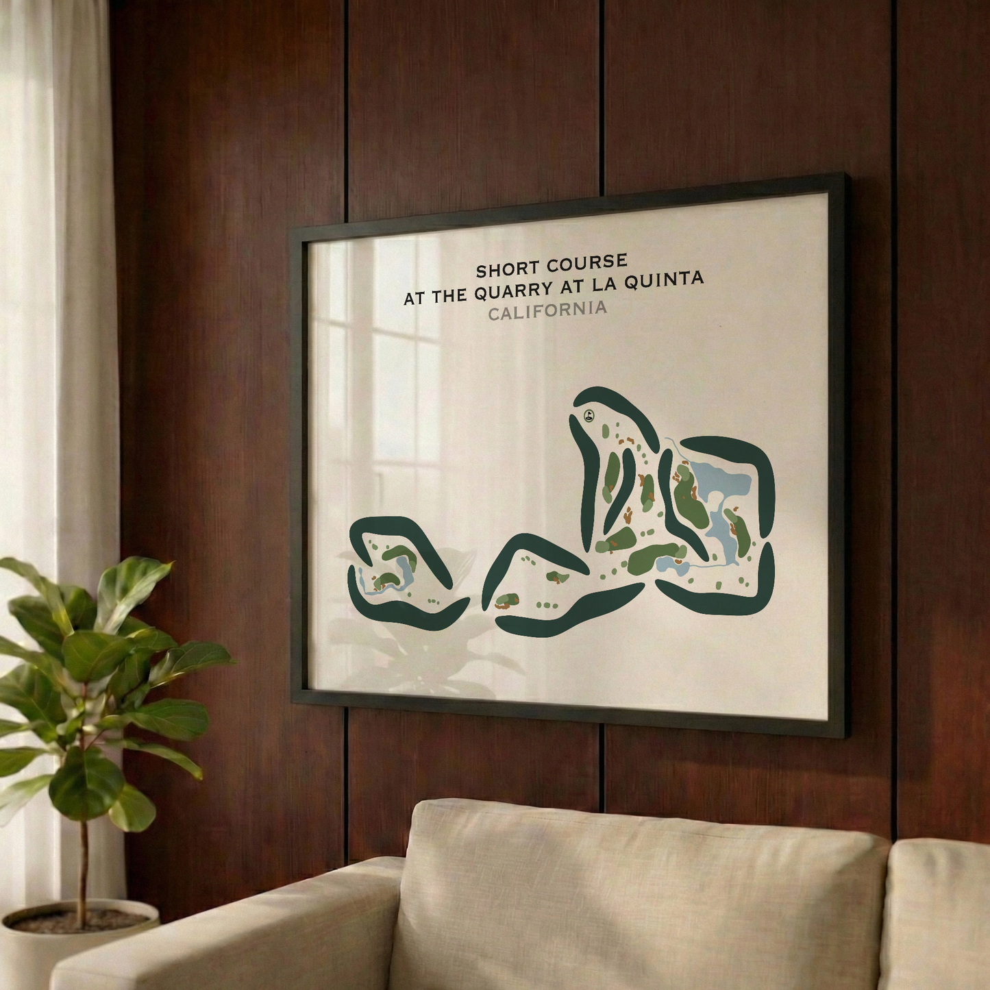 Short Course at The Quarry at La Quinta, California - Printed Golf Courses