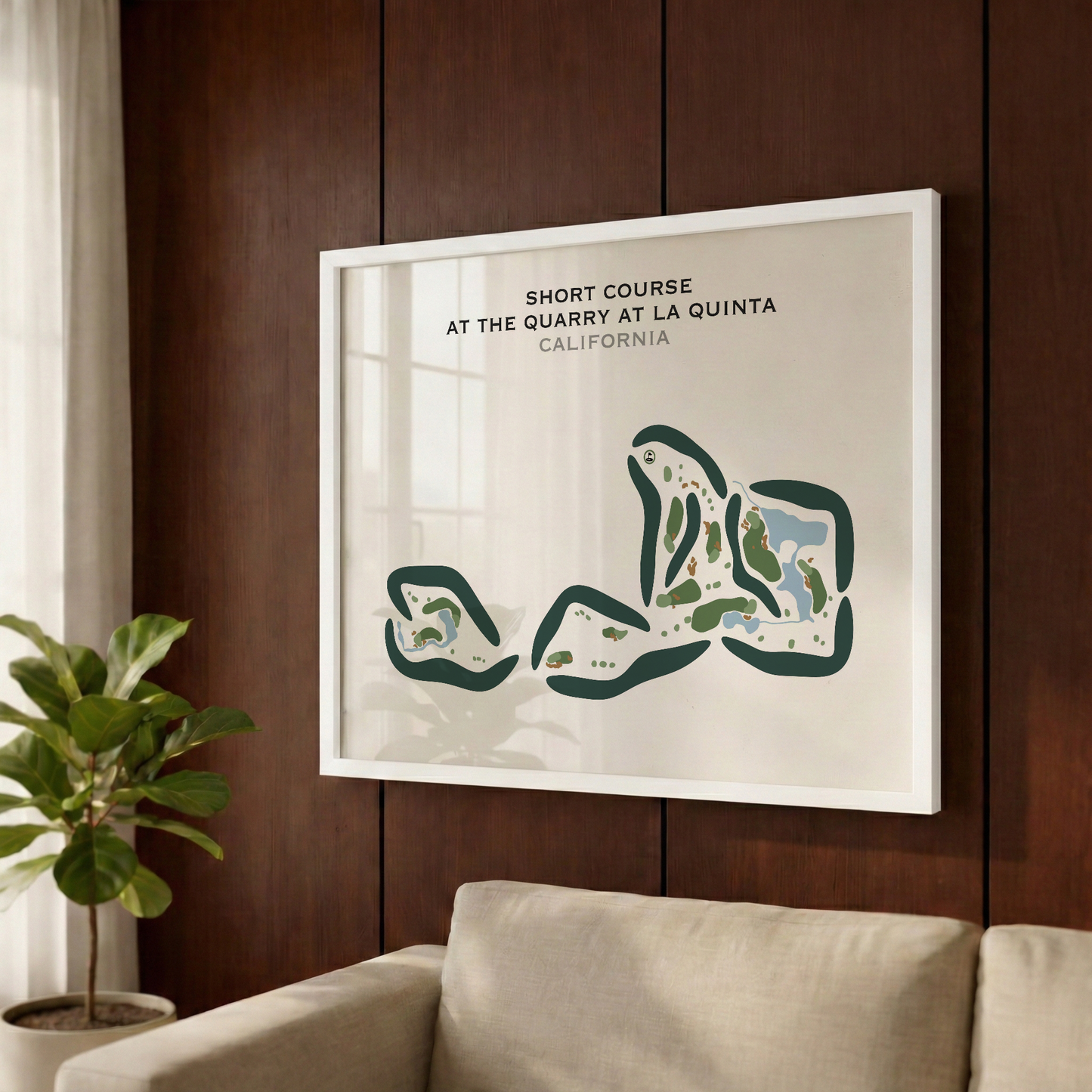 Short Course at The Quarry at La Quinta, California - Printed Golf Courses