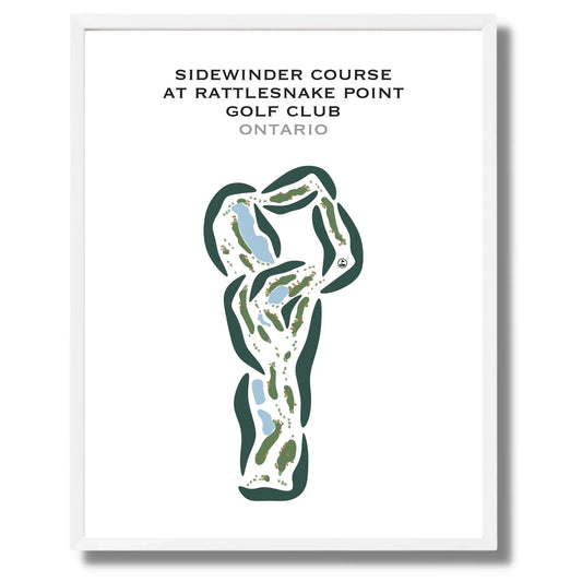 Sidewinder Course at Rattlesnake Point Golf Club, Ontario, Canada - Printed Golf Courses