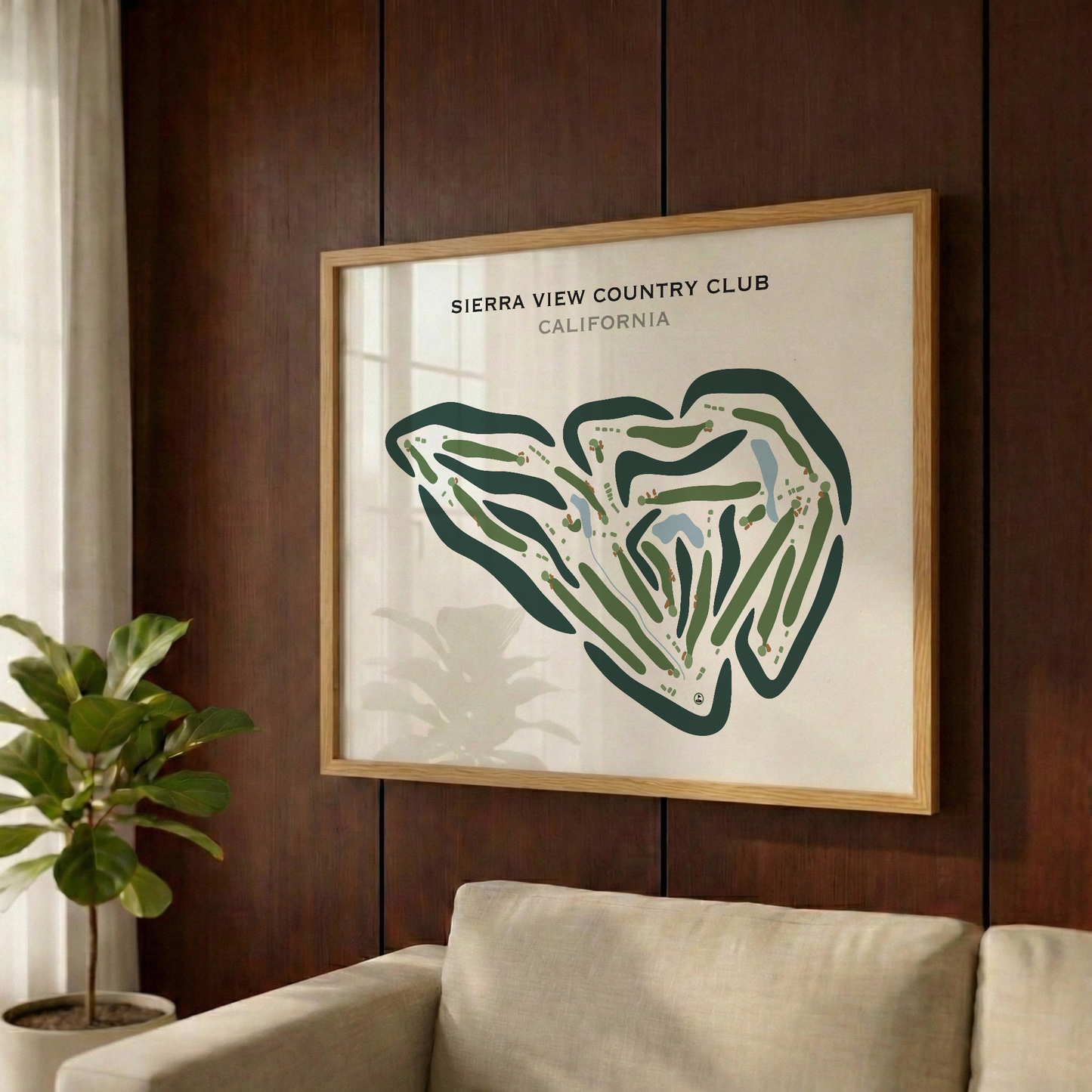 Sierra View Country Club, California - Printed Golf Courses
