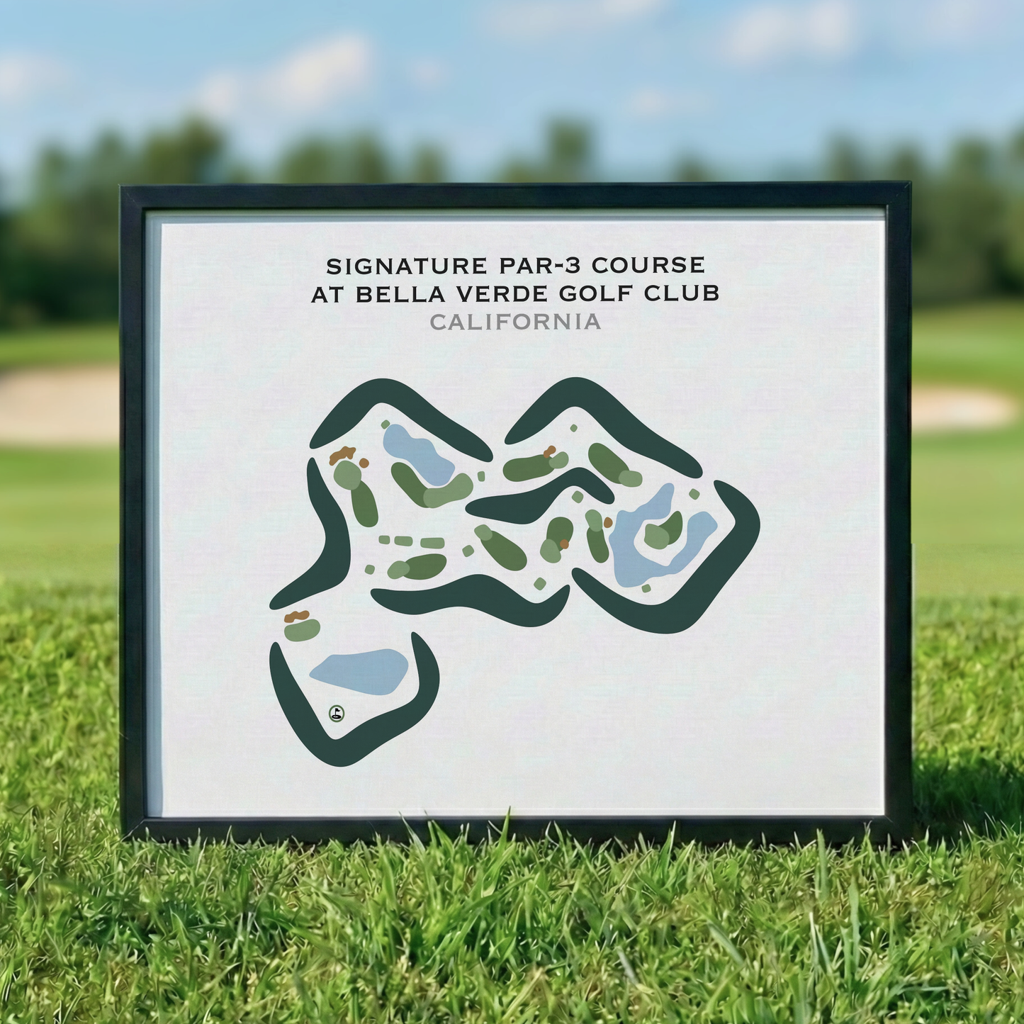 Signature Par-3 Course at Bella Verde Golf Club, California - Printed Golf Courses