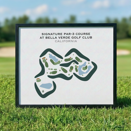 Signature Par-3 Course at Bella Verde Golf Club, California - Printed Golf Courses