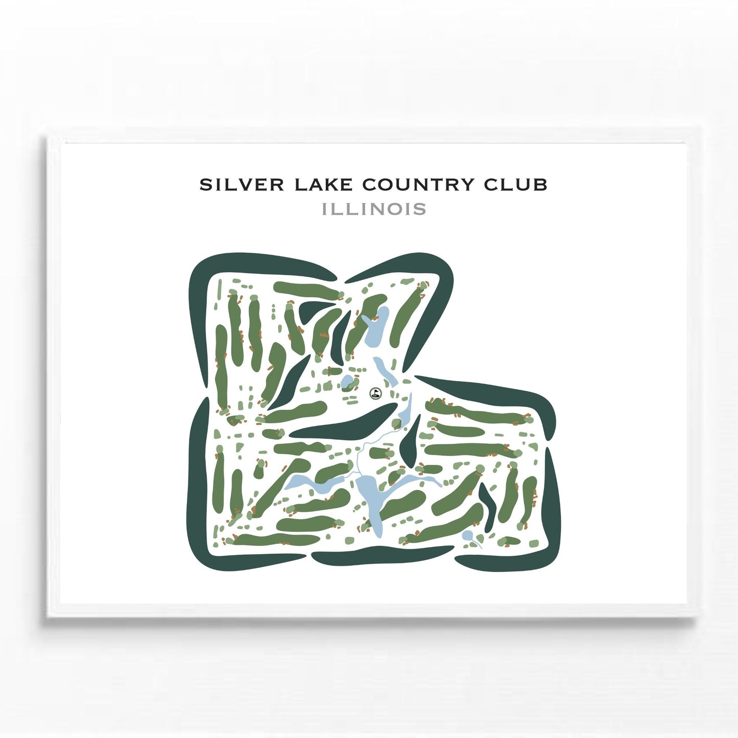 Silver Lake Country Club, Illinois - Printed Golf Courses