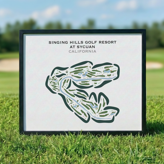 Singing Hills Golf Resort at Sycuan, California - Printed Golf Courses
