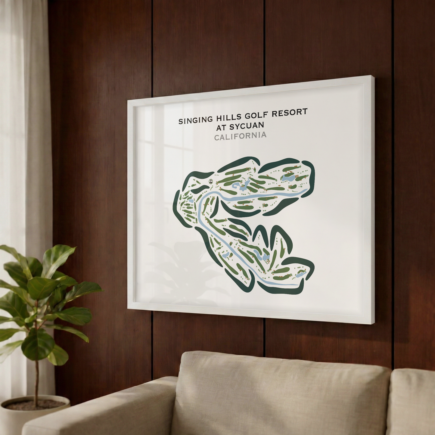 Singing Hills Golf Resort at Sycuan, California - Printed Golf Courses