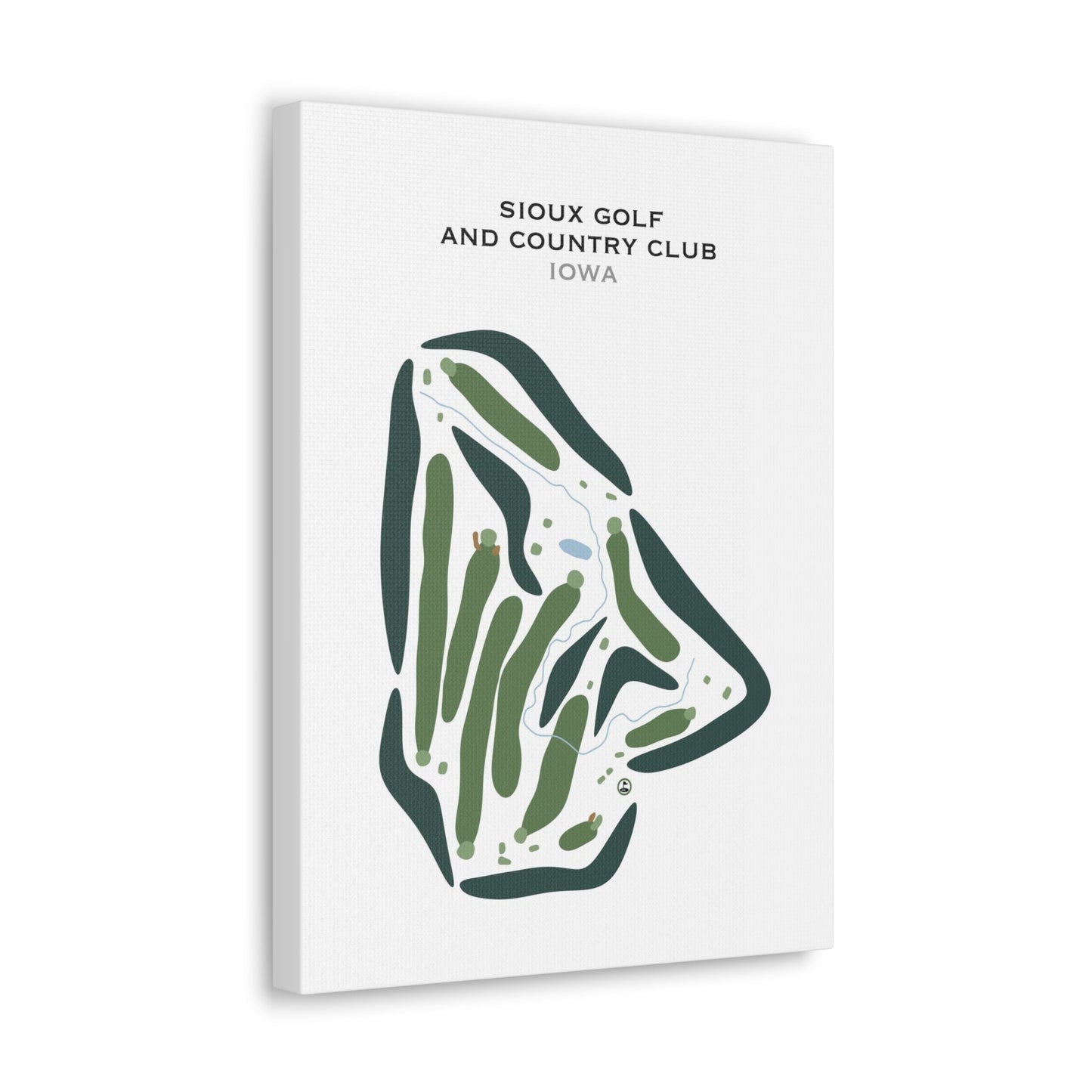 Sioux Golf & Country Club, Iowa - Printed Golf Courses