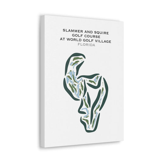 Slammer and Squire Golf Course at World Golf Village, St. Augustine, Florida - Printed Golf Courses