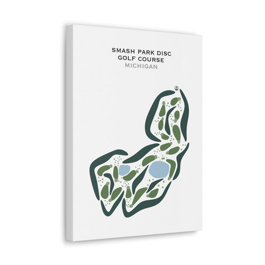 Smash Park Disc Golf Course, Michigan - Printed Golf Courses