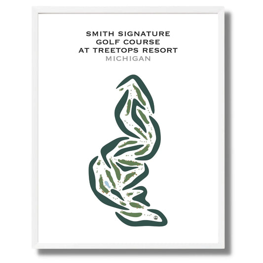 Smith Signature Golf Course at Treetops Resort, Michigan - Printed Golf Courses