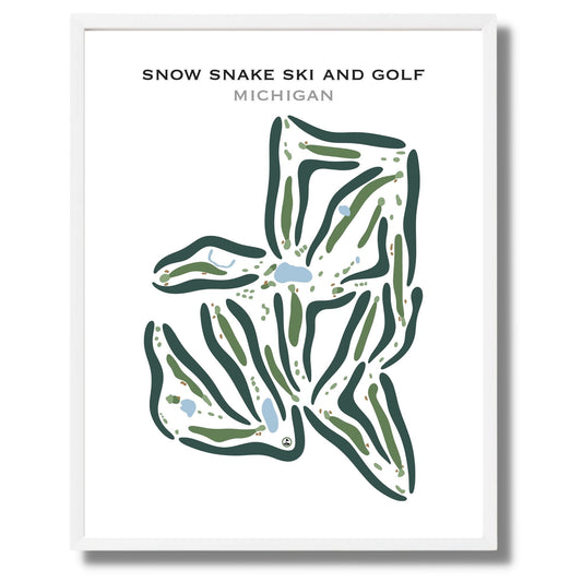 Snow Snake Ski & Golf, Michigan - Printed Golf Courses