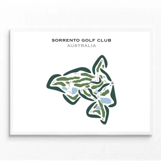 Sorrento Golf Club, Australia - Printed Golf Courses