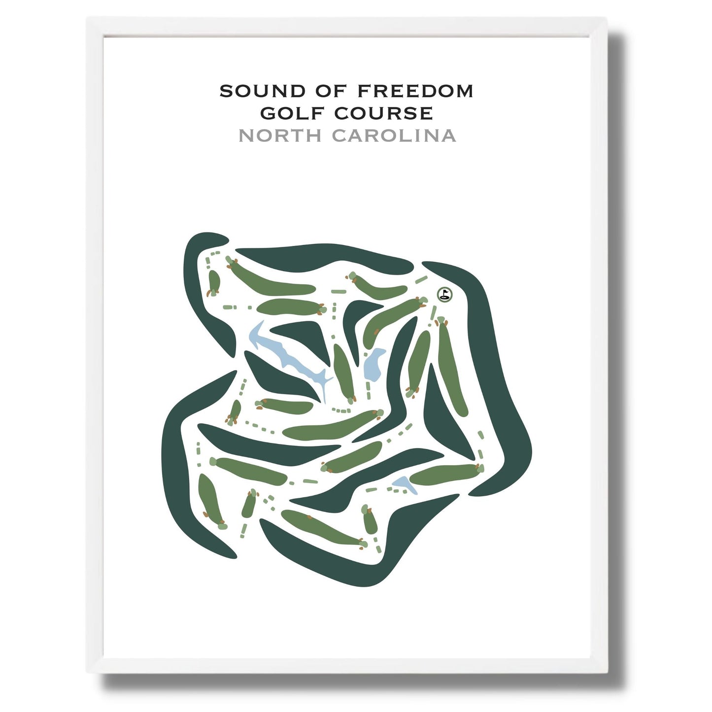 Sound of Freedom Golf Course, North Carolina - Printed Golf Courses