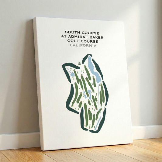 South Course at Admiral Baker Golf Course, California - Printed Golf Courses