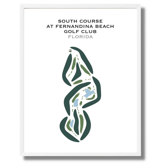 South Course at Fernandina Beach Golf Club, Florida - Printed Golf Courses