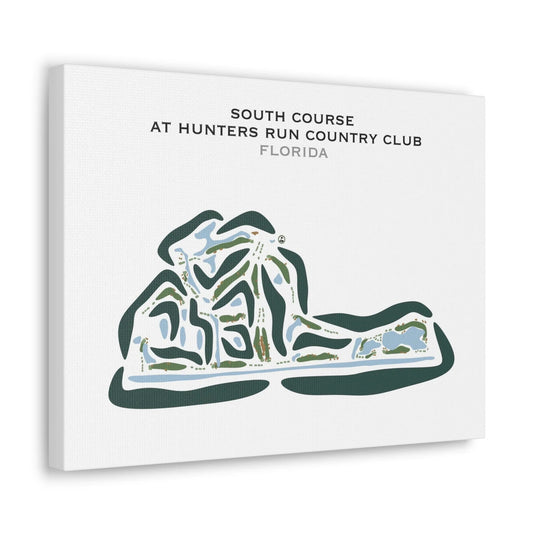 South Course at Hunters Run Country Club, Florida - Printed Golf Courses