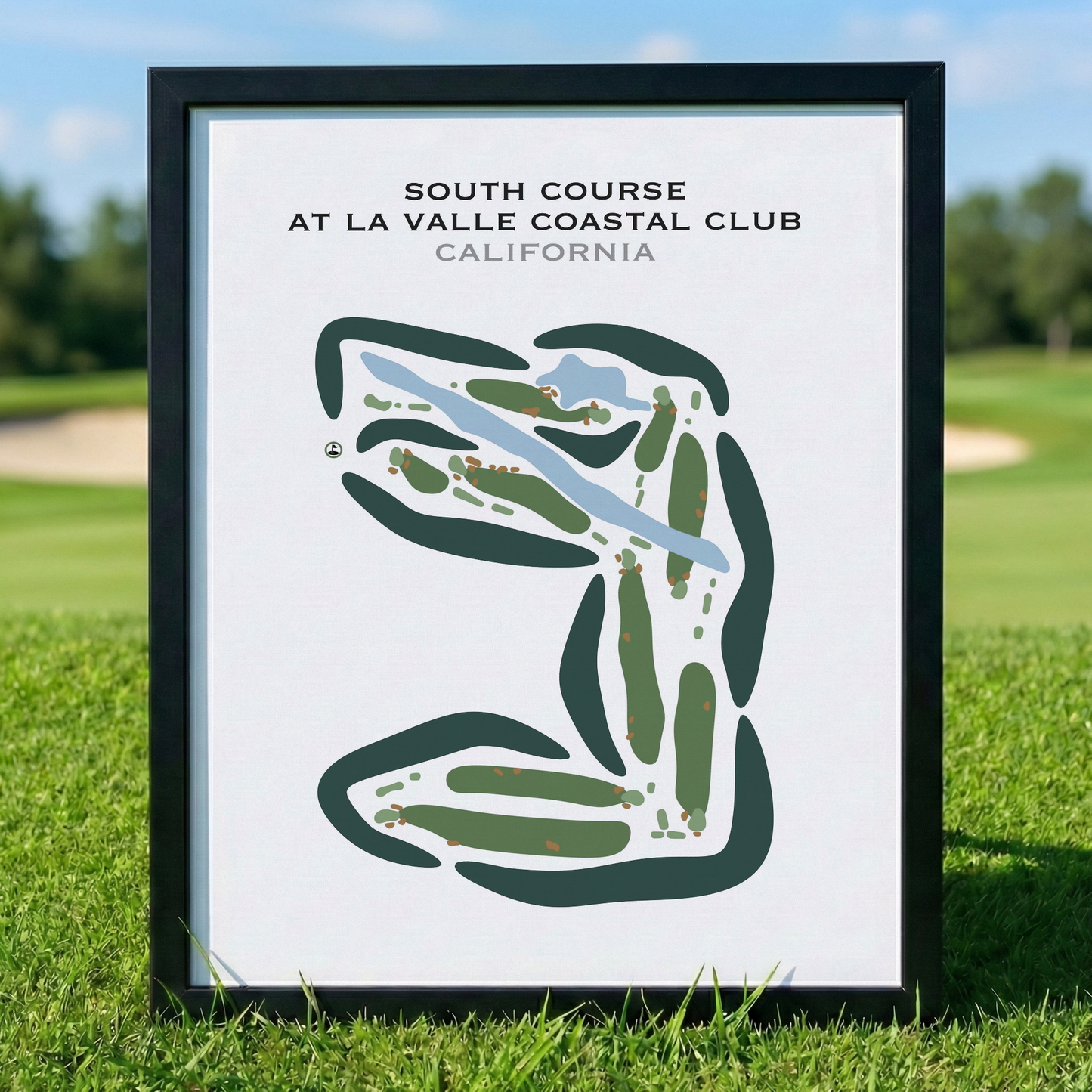 South Course at La Valle Coastal Club, California - Printed Golf Courses