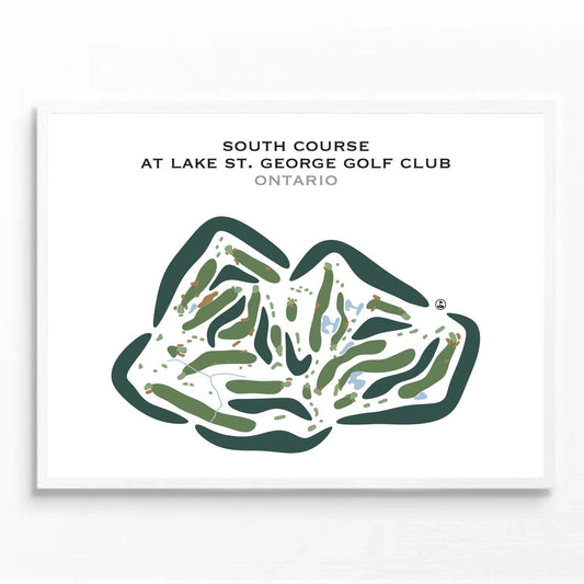 South Course at Lake St. George Golf Club, Ontario, Canada - Printed Golf Courses