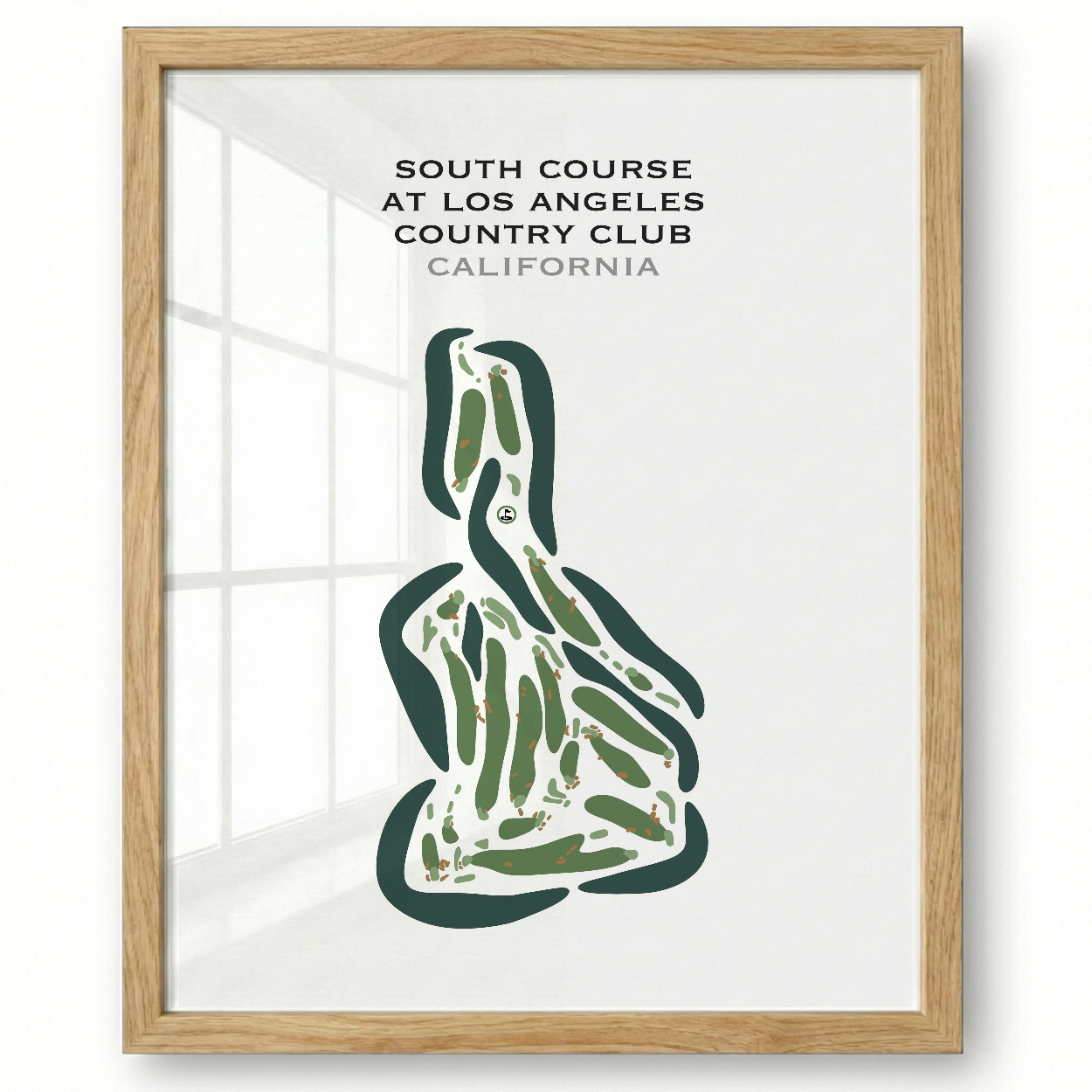 South Course at Los Angeles Country Club, California - Printed Golf Courses