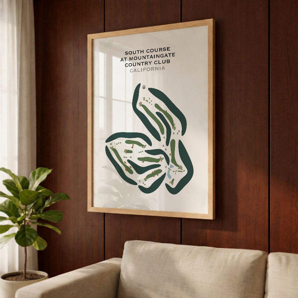 South Course at Mountain Gate Country Club, California - Printed Golf Courses