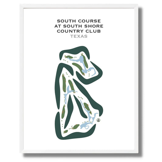 South Course at South Shore Harbour Country Club, Texas - Printed Golf Courses