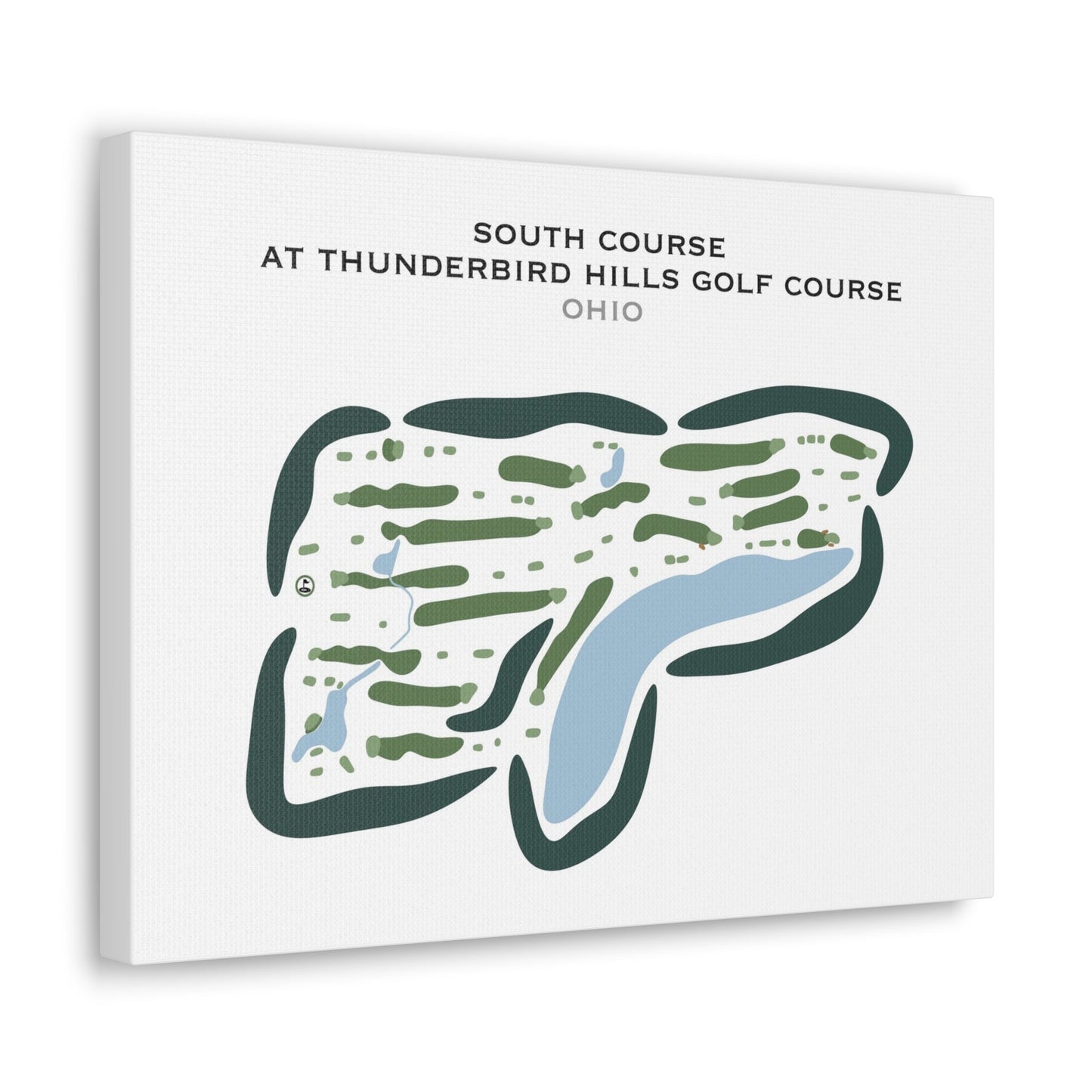 South Course at Thunderbird Hills Golf Course, Ohio - Printed Golf Courses