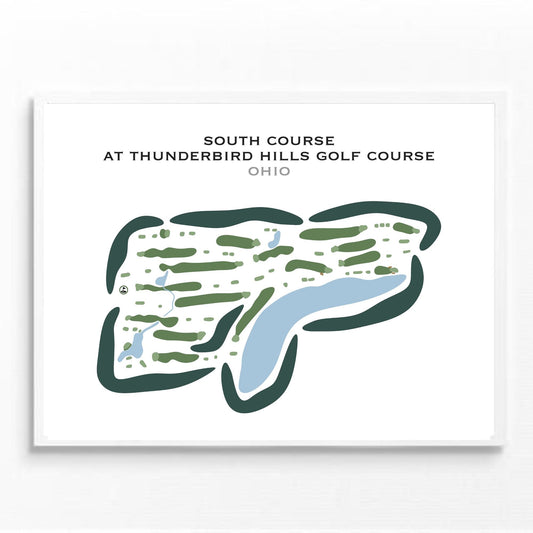 South Course at Thunderbird Hills Golf Course, Ohio - Printed Golf Courses