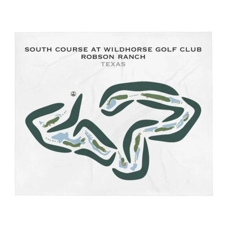 South Course at Wildhorse Golf Club at Robson Ranch, Texas - Printed Golf Courses
