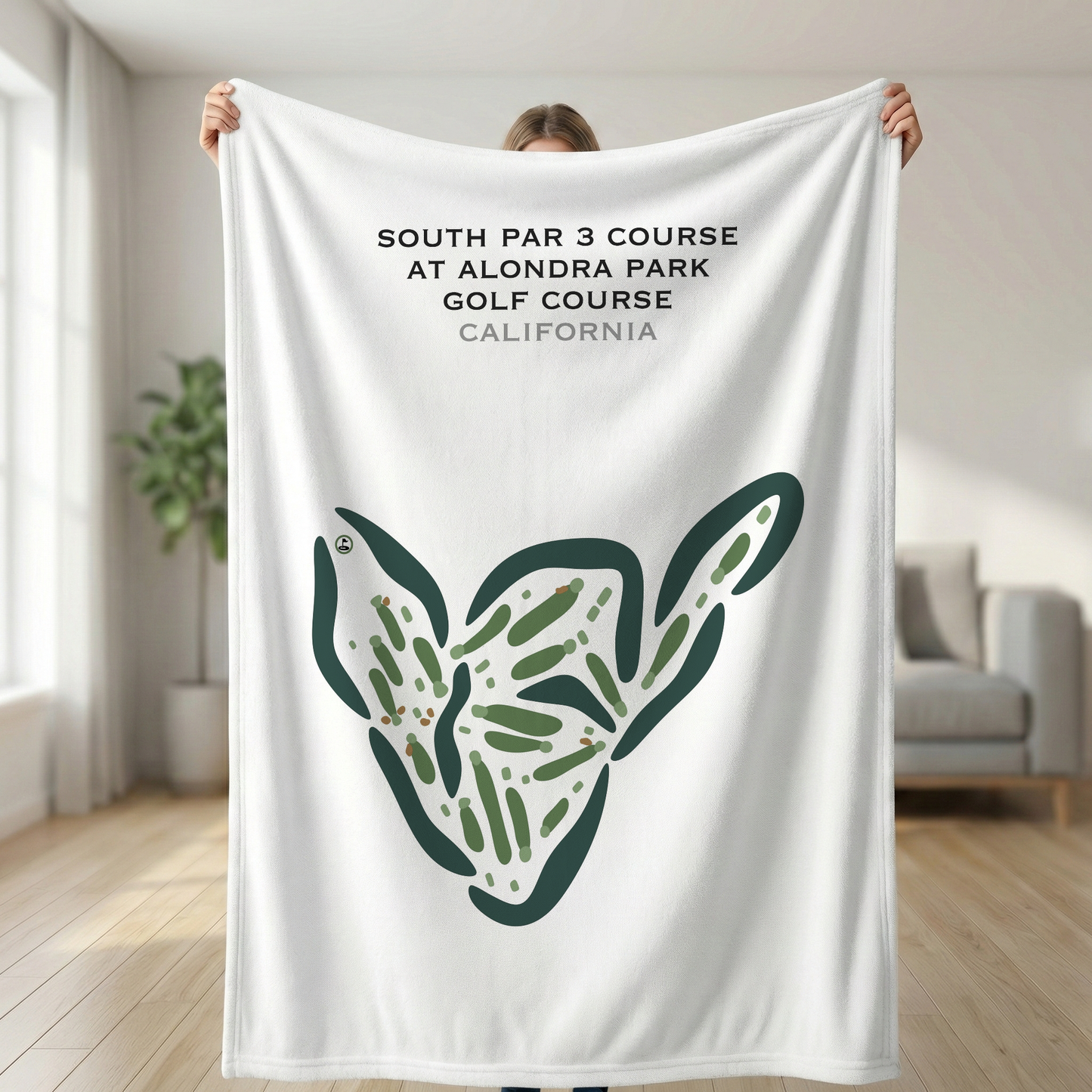 South Par 3 at Alondra Park Golf Course, California - Printed Golf Courses