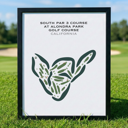 South Par 3 at Alondra Park Golf Course, California - Printed Golf Courses