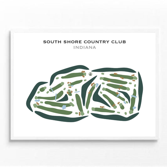 South Shore Country Club - Cedar Lake, Indiana - Printed Golf Courses