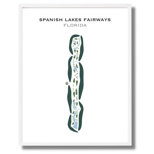 Spanish Lakes Fairways, Florida - Printed Golf Courses