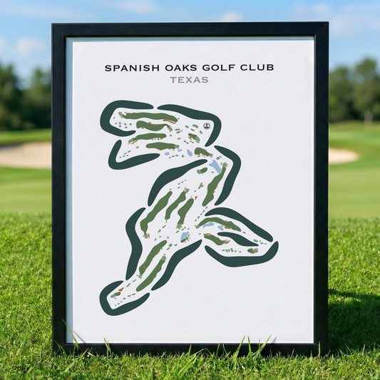 Spanish Oaks Golf Course, Texas - Printed Golf Courses