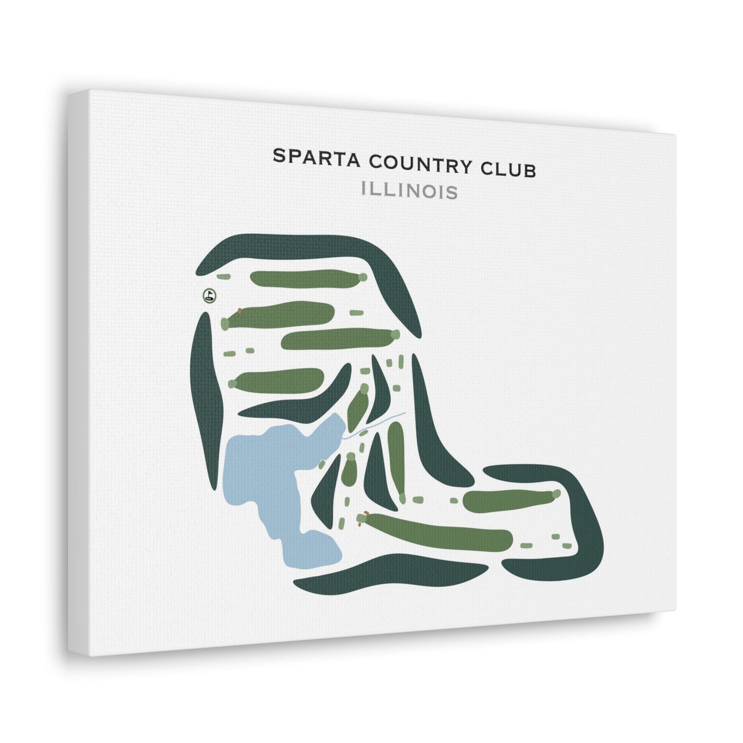 Sparta Country Club, Illinois - Printed Golf Courses