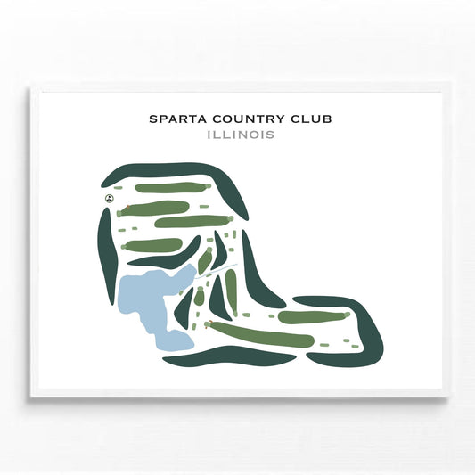 Sparta Country Club, Illinois - Printed Golf Courses