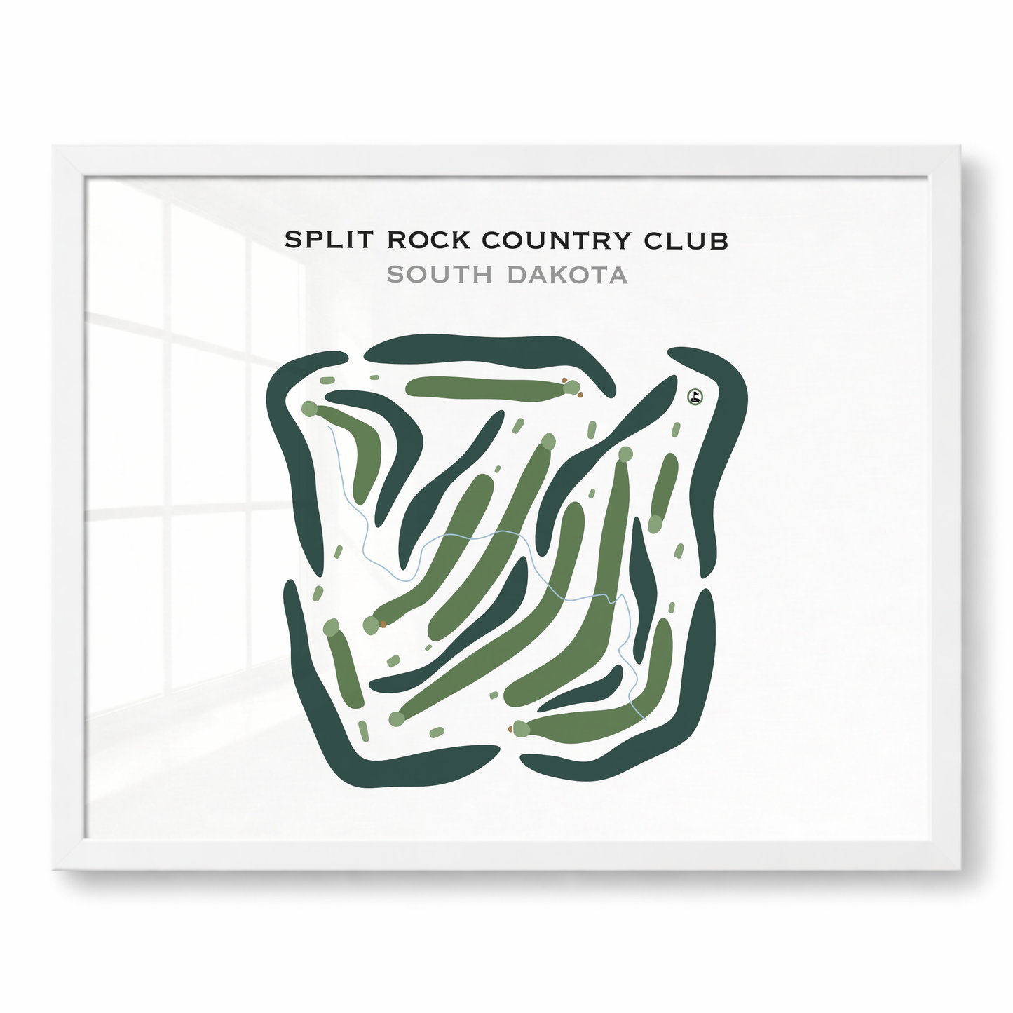 Split Rock Country Club, South Dakota - Printed Golf Courses