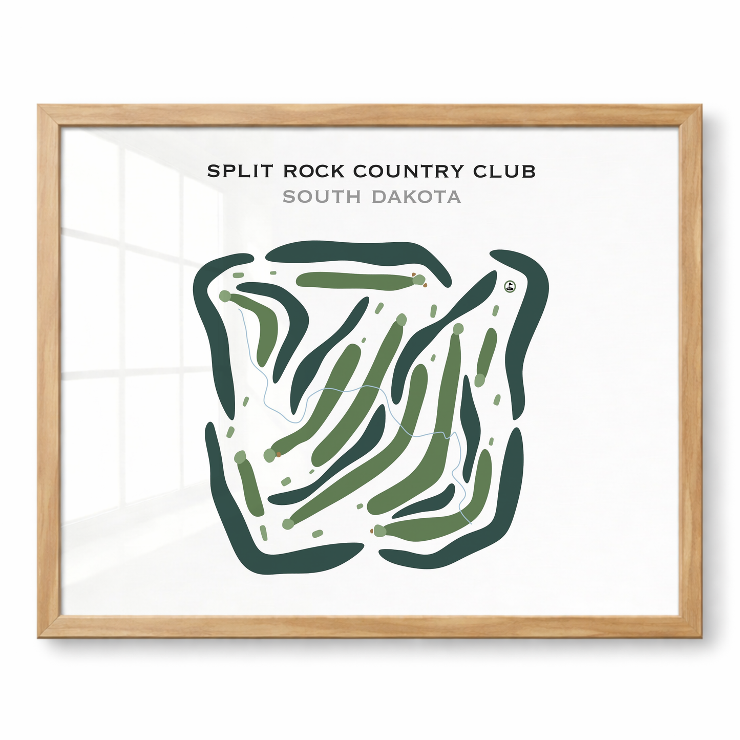 Split Rock Country Club, South Dakota - Printed Golf Courses