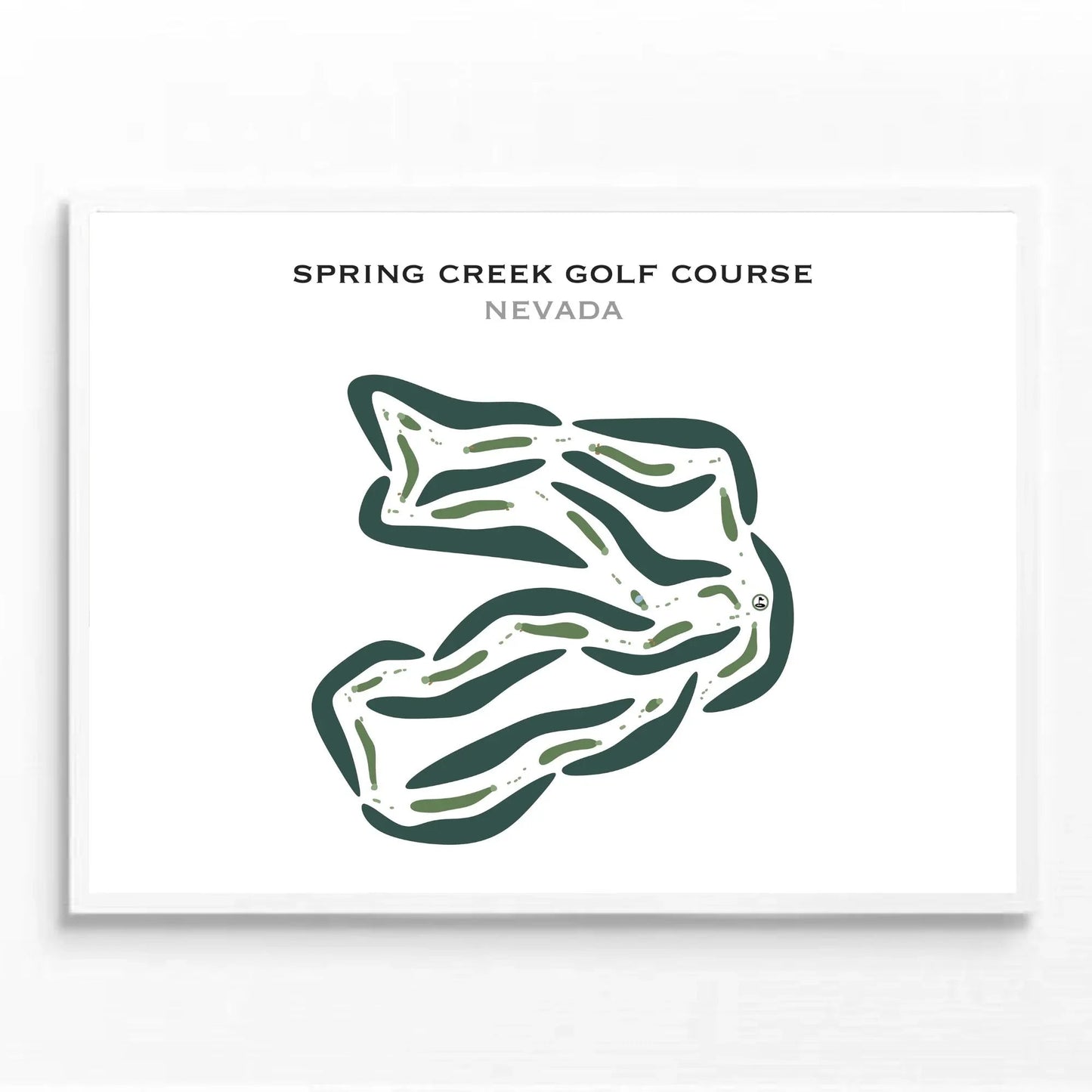 Spring Creek Golf Course, Nevada - Printed Golf Courses