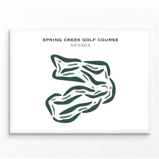 Spring Creek Golf Course, Nevada - Printed Golf Courses