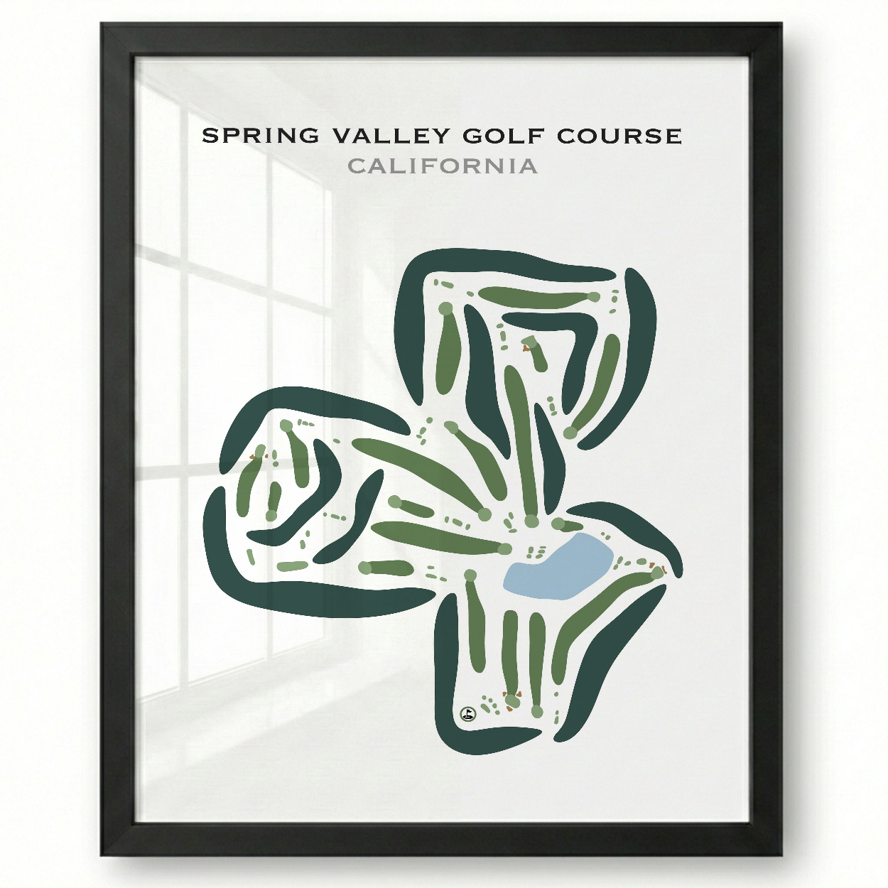 Spring Valley Golf Course, California - Printed Golf Courses