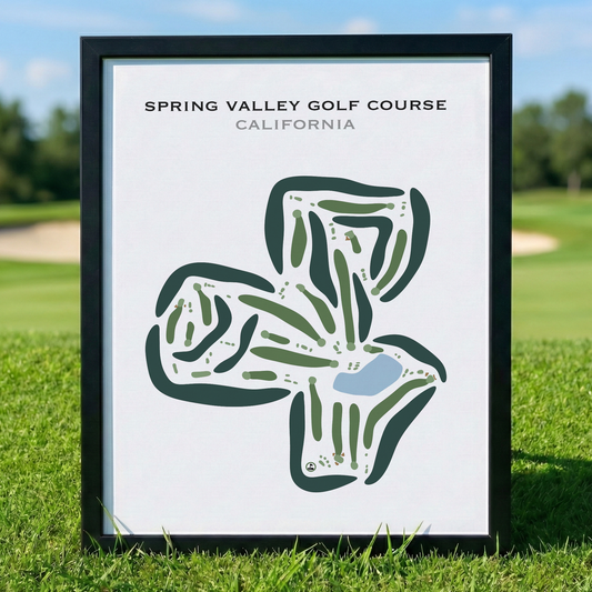 Spring Valley Golf Course, California - Printed Golf Courses