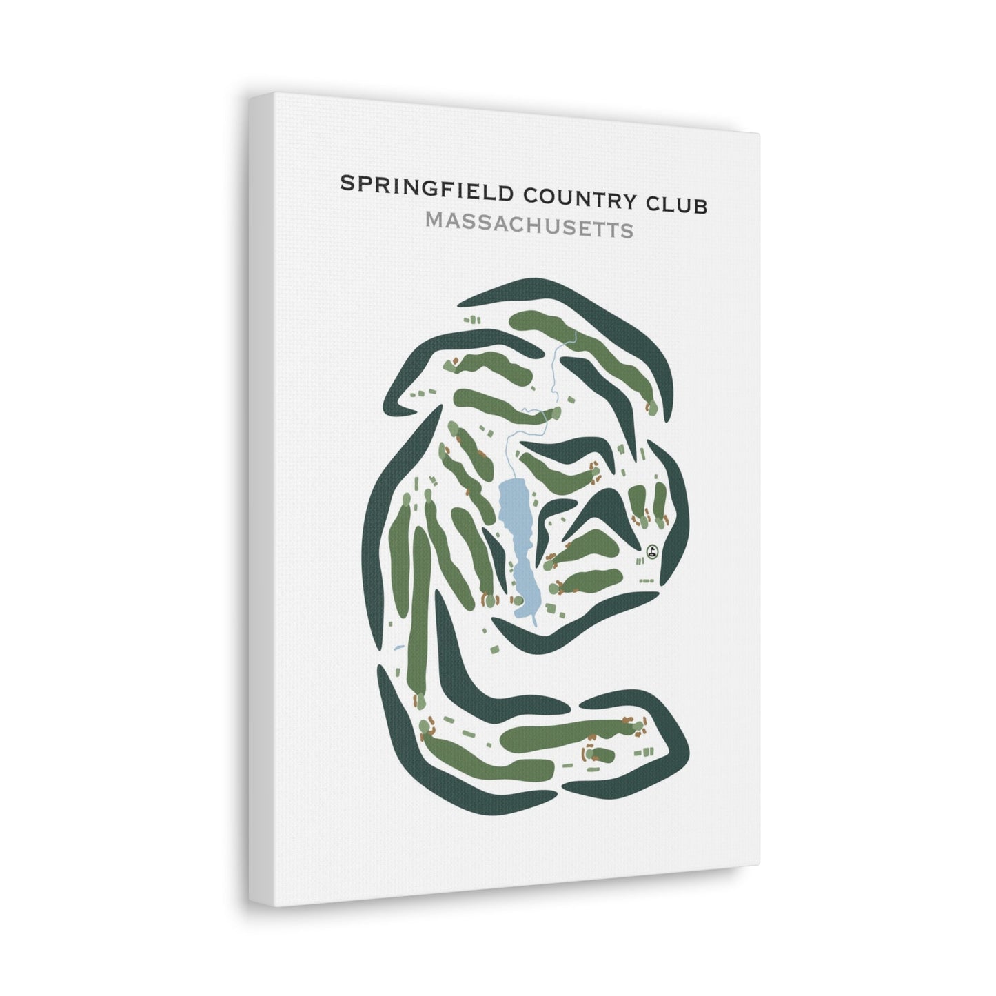 Springfield Country Club, West Springfield, Massachusetts - Printed Golf Courses