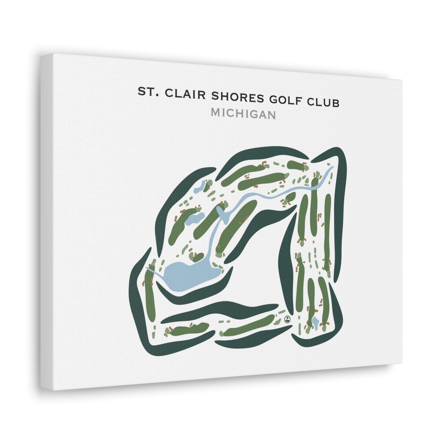St Clair Shores Golf Club, Michigan - Printed Golf Courses