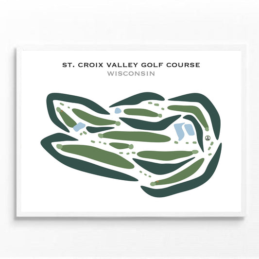 St. Croix Valley Golf Course, Wisconsin - Printed Golf Courses