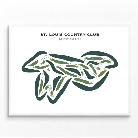 St. Louis Country Club, Missouri - Printed Golf Courses