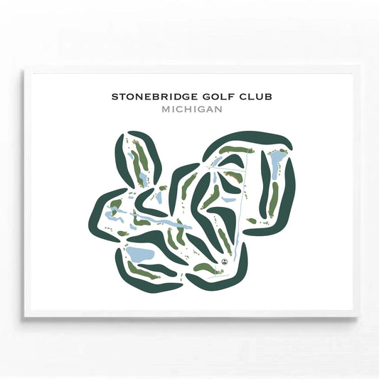 Stonebridge Golf Club, Michigan - Printed Golf Courses