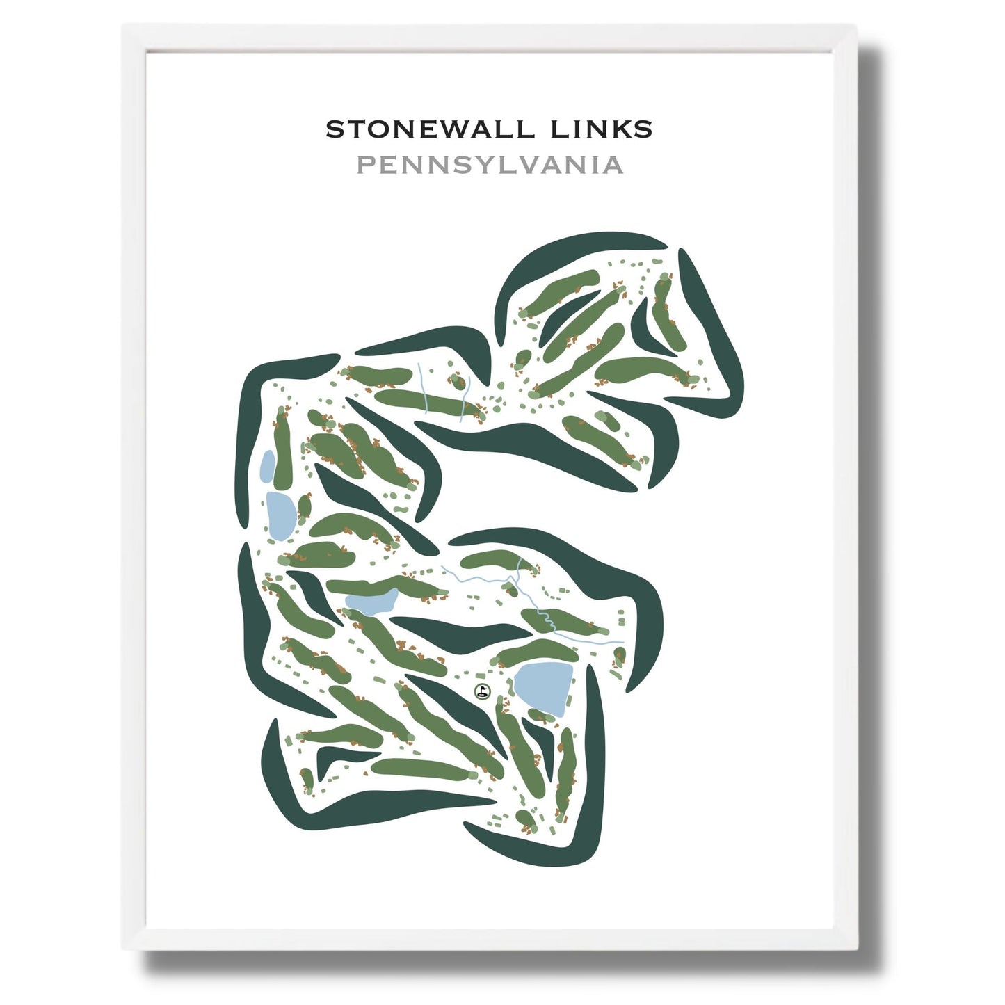 Stonewall Links in Elverson, Pennsylvania - Printed Golf Courses