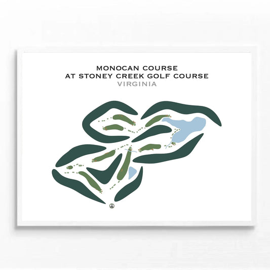 Stoney Creek Golf Course at Wintergreen Resort, Monocan Course, Virginia - Printed Golf Courses