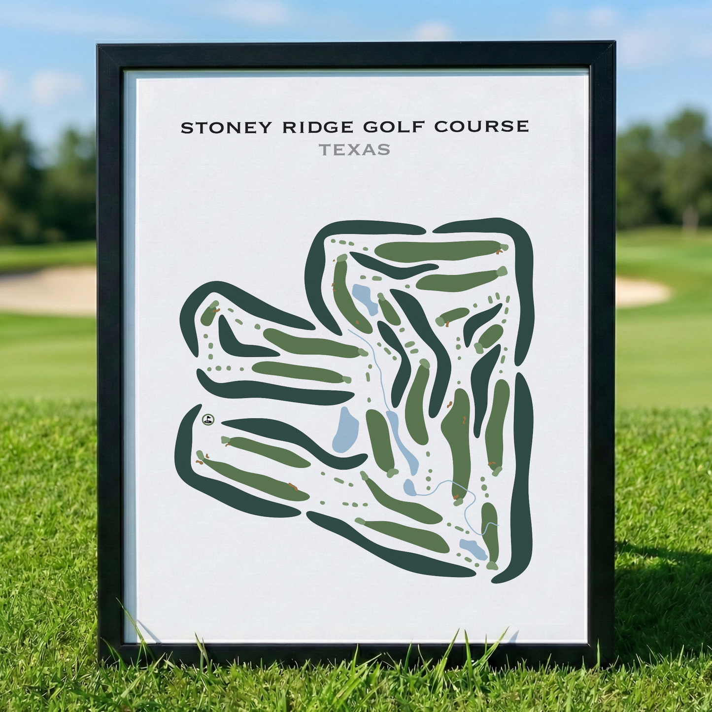 Stoney Ridge Golf Course, Texas - Printed Golf Courses