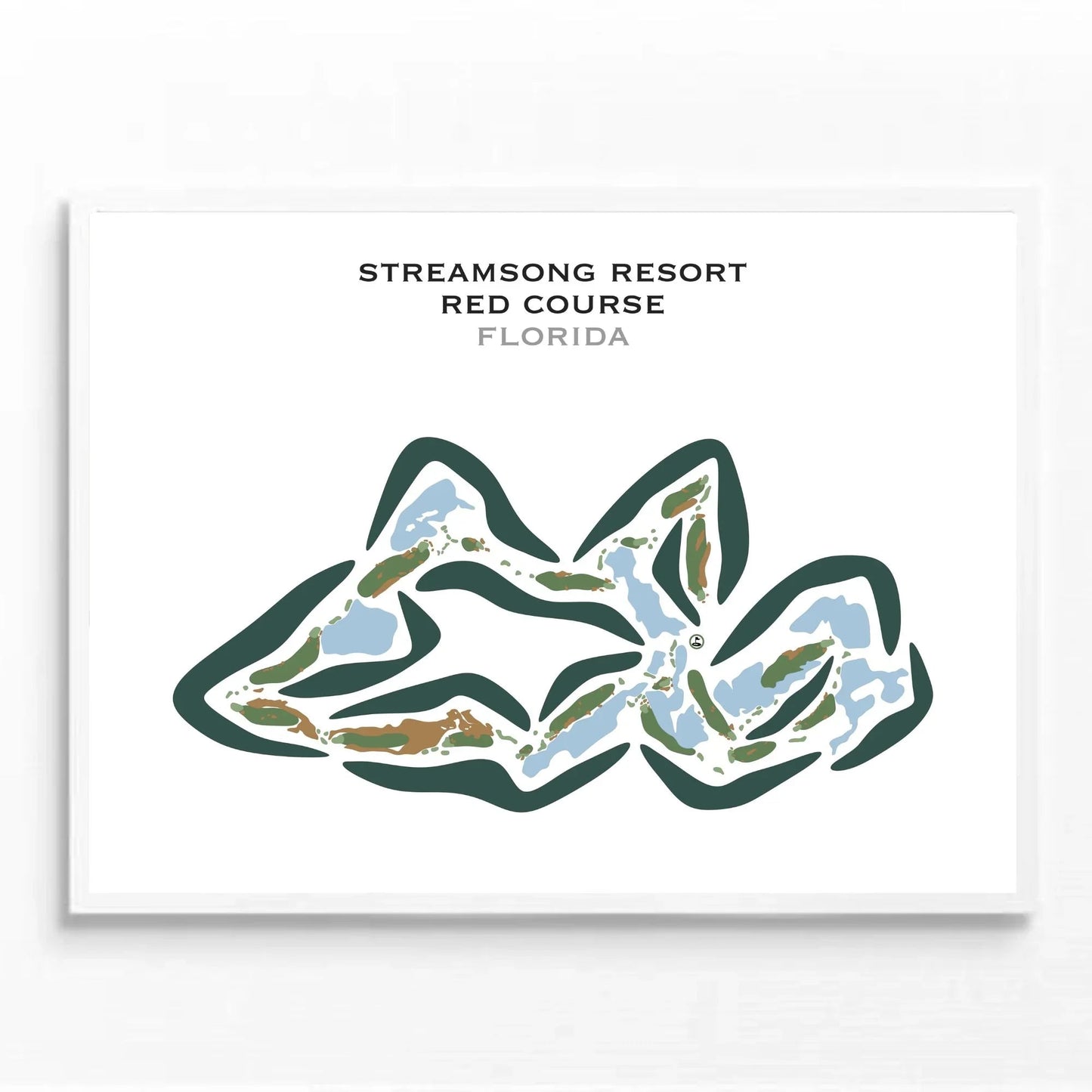 Streamsong Resort, Red Course, Florida - Printed Golf Courses