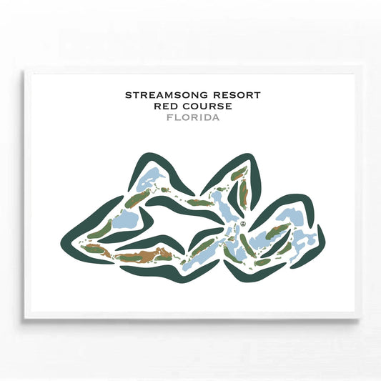 Streamsong Resort, Red Course, Florida - Printed Golf Courses